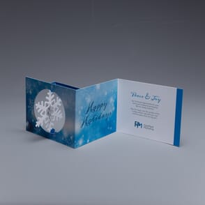 FlashPoint Marketing Uses the Snowflake Spinner Holiday Card to Show Appreciation to Its Customers
