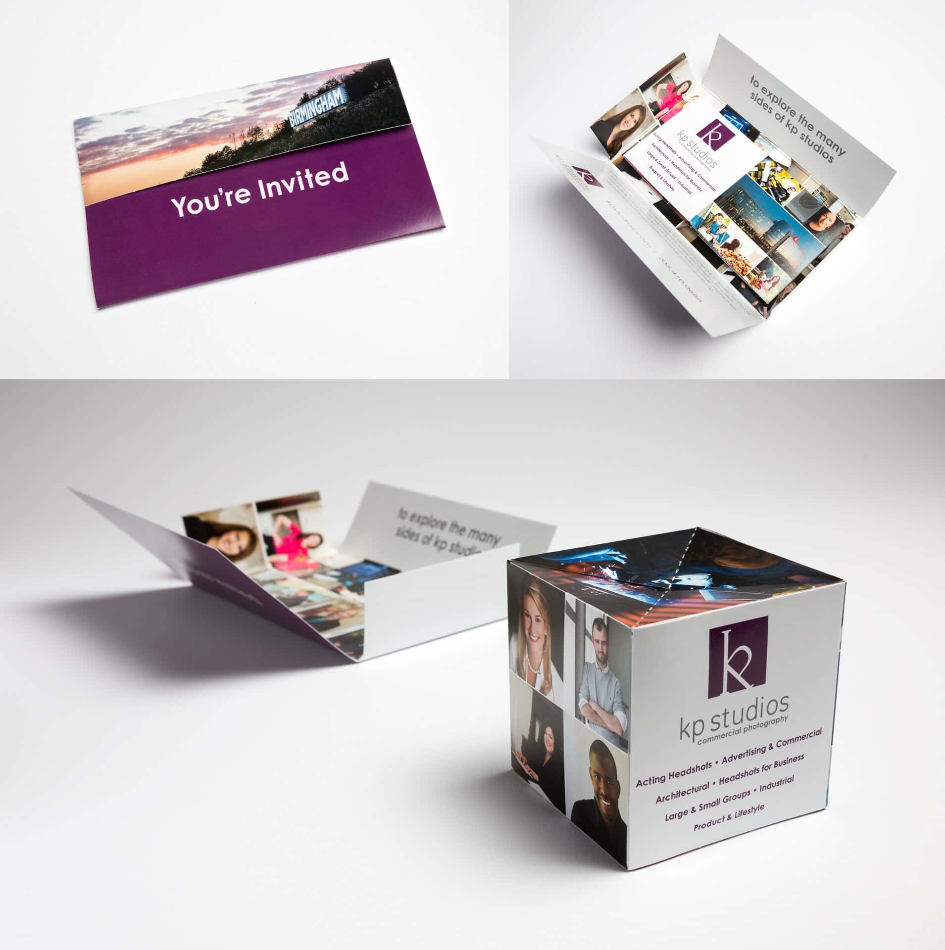 3" Pop Up Cube Self Mailer (6.5" x 3.75") (Sample)