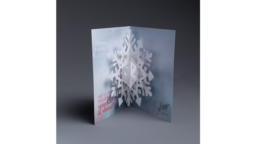 Rpp - Pop Up Cards - Pop Up Snowflake Holiday Card