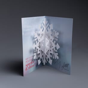 New York and Company Uses the Pop Up Snowflake as a Holiday Card
