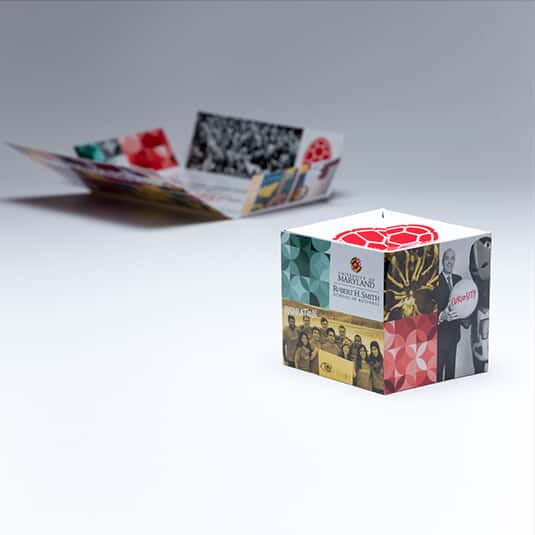 University of Maryland uses 3" Cube Self Mailer for their Annual Holiday Card  