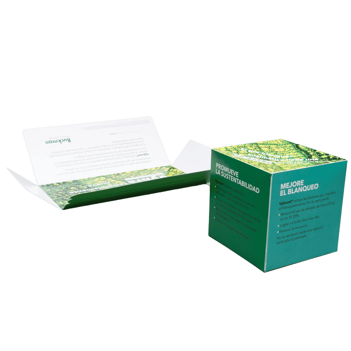 Blankenship Creative for Buckman uses 4.25" Pop Up Cube to Introduce New Chemicals