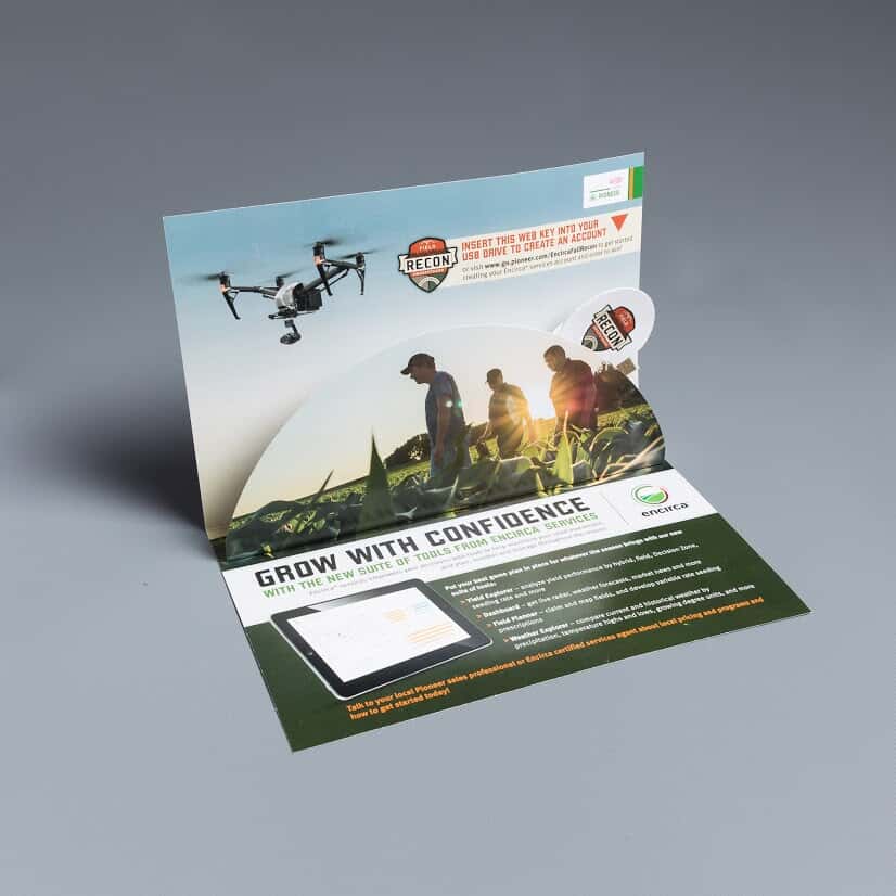 Pop Up Web Key Brochure (8.5" x 5.5") (Sample)