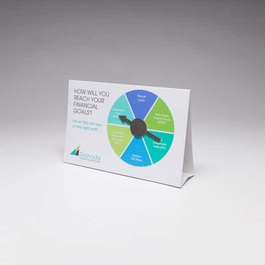 Table Tent Spinner (Sample)
