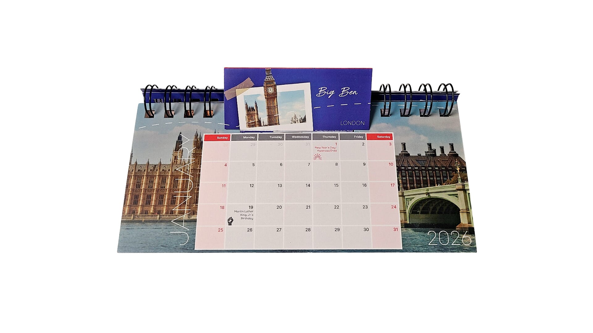 Block Pop Standing Calendar