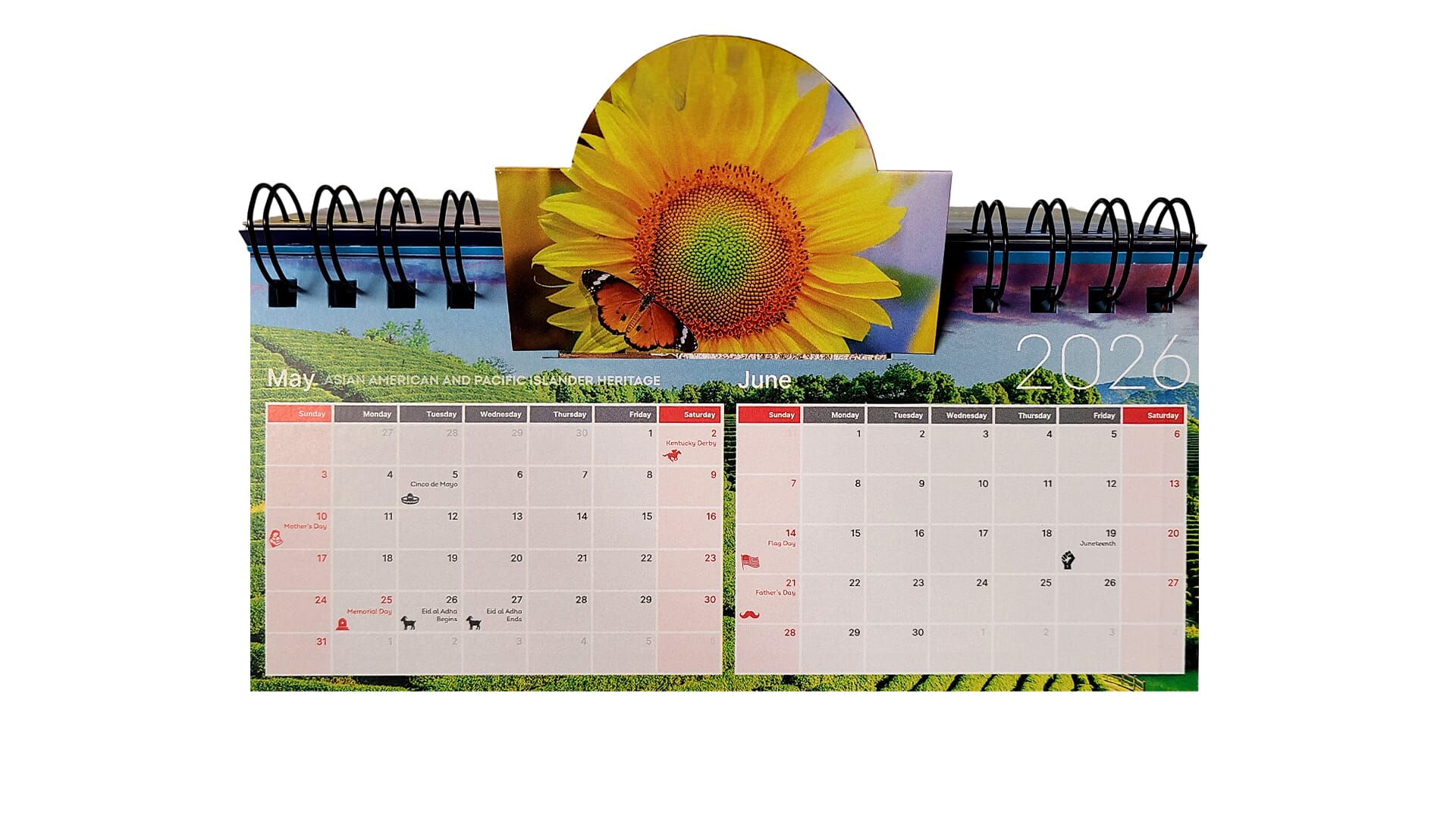 Scallop Pop Standing Calendar