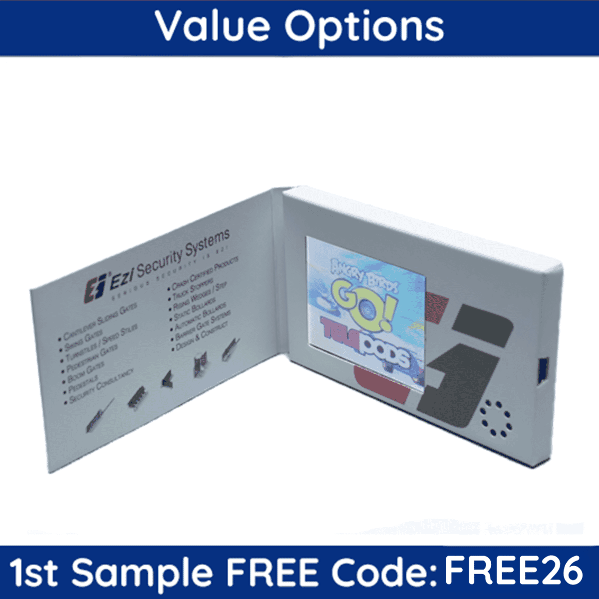 2.4" Video Screen - Landscape (3.779" x 2.165") (Sample)