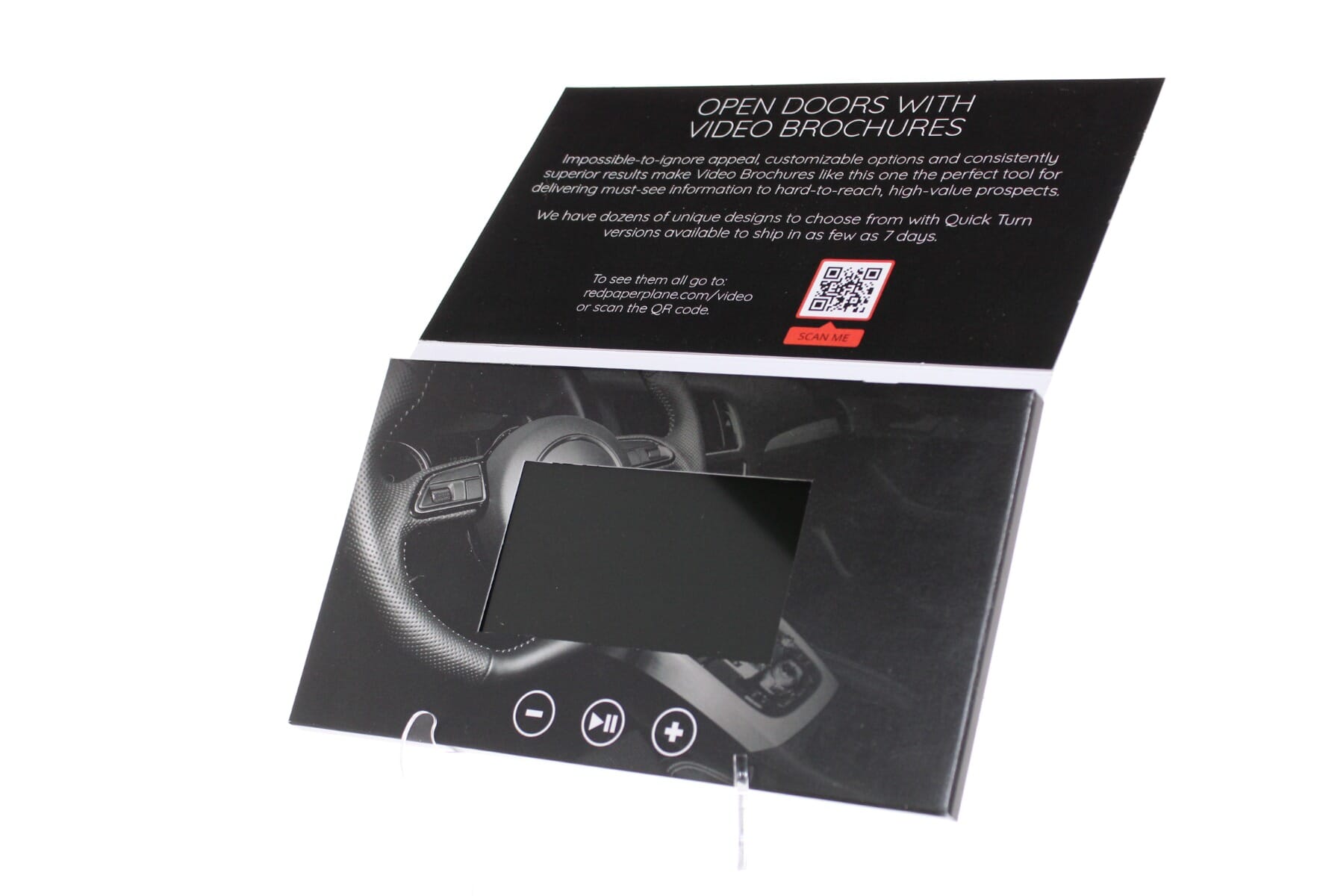 4.3" Flip Cover Video Brochure - Quick Ship