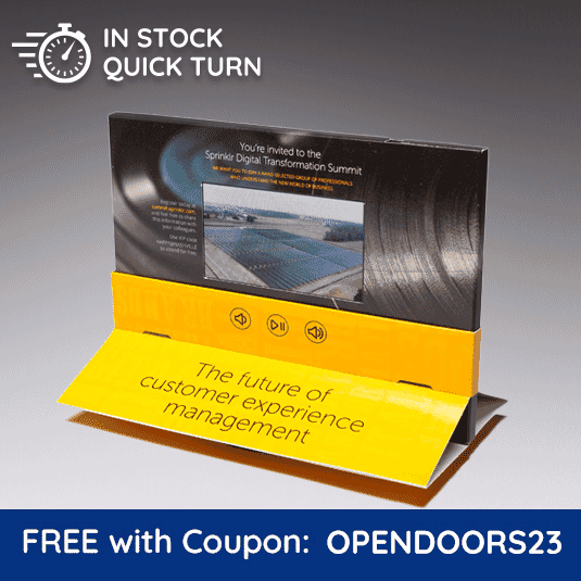 4.3" Video Screen - Pop Display - Quick Turn (8.375" x 5.875") (Sample)