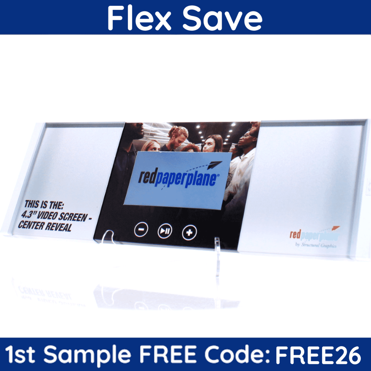 4.3" Video Brochure - Center Reveal - Flex Save
