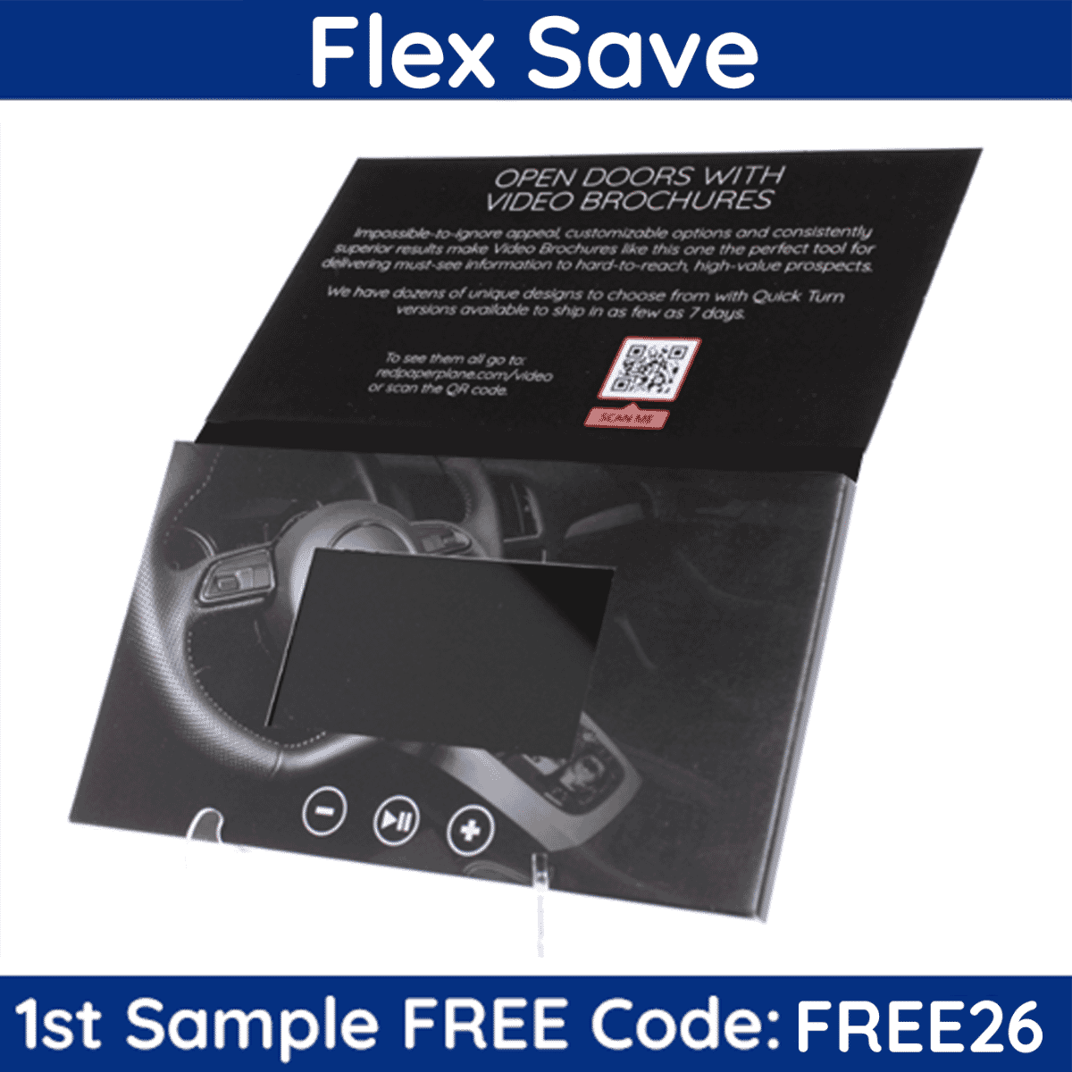 4.3" Flip Cover Video Brochure - Flex Save