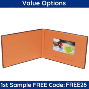 4.3" Video Screen - Hardcover Landscape (8.267" x 5.827") (Sample)