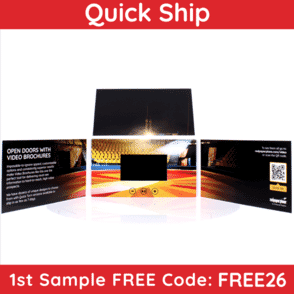 4.3" Stepped Reveal Video Brochure (8.25" x 4.6875") (Sample)