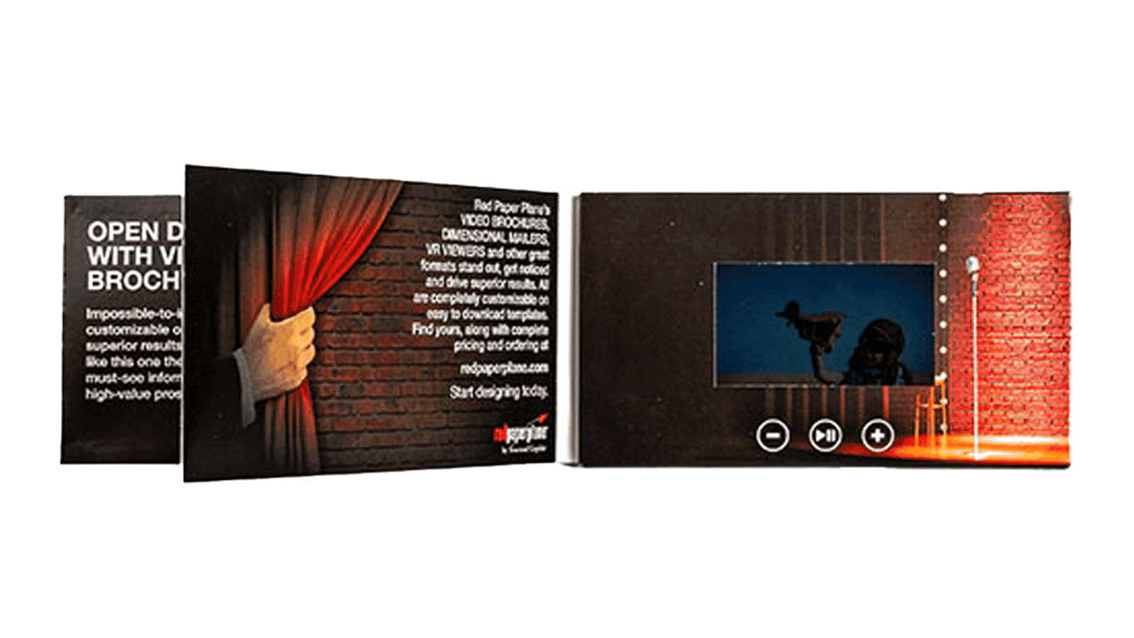 4.3" Video Brochure Book With Pocket & Insert Card - Flex Save