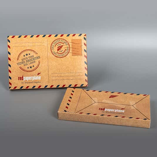 7" Quick Turn Video Brochure Box (6.33" x 9.33" x .91") (Sample)