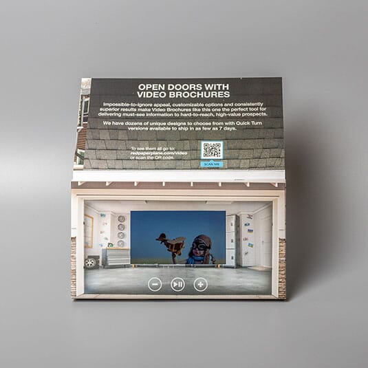 4.3" Gusseted Easel Back Video Brochure - Flex Save