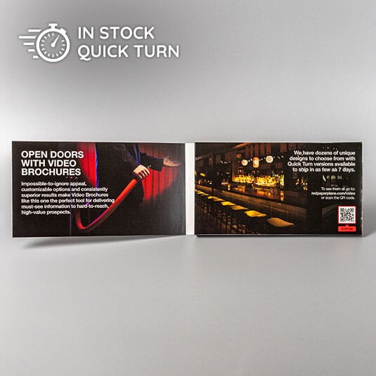 4.3" Video Brochure Book with Pocket & Insert Card - Quick Turn