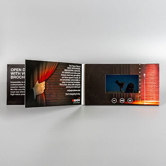 4.3" Video Brochure Book With Pocket & Insert Card - Flex Save