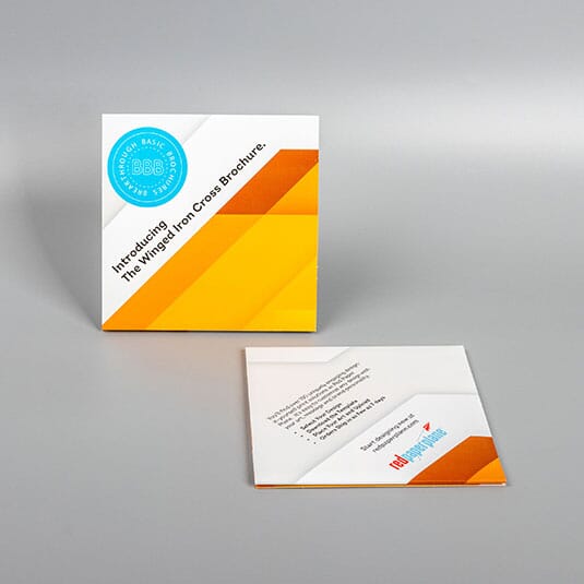 Winged Iron Cross Brochure (5 3/4" x 5 3/4 x 1/8") (Sample)