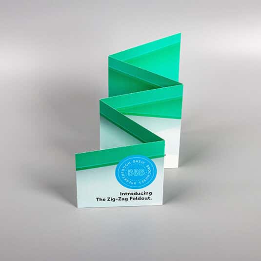 Small Zig-Zag Fold Out (4" x 6") (Sample)
