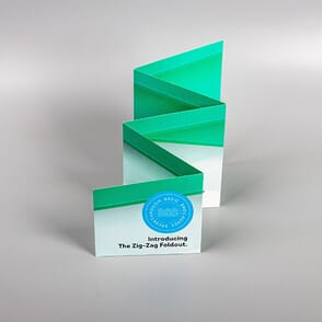 Small Zig-Zag Fold Out (4" x 6") (Sample)