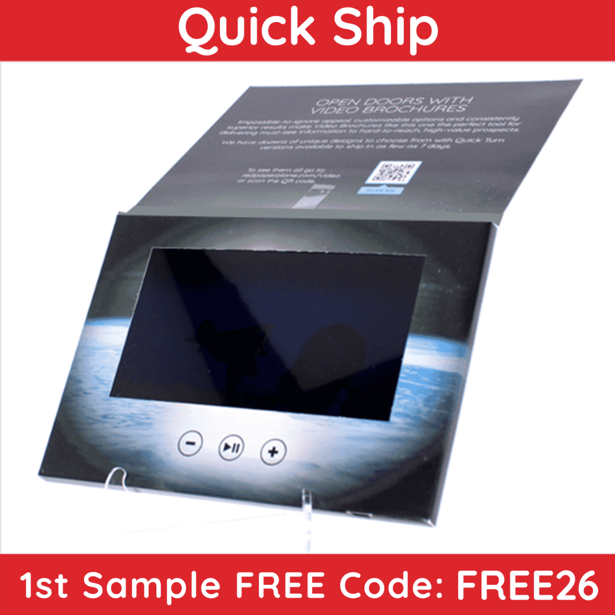 7" Flip Cover Video Brochure - Quick Ship