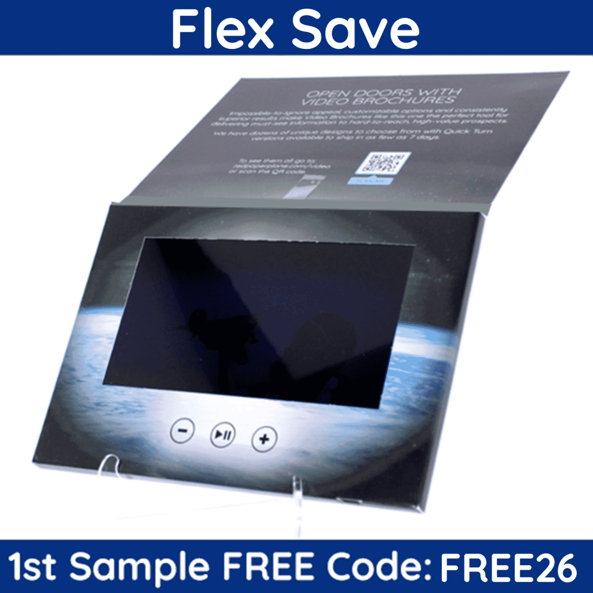 7" Flip Cover Video Brochure - Flex Save