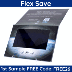 7" Flip Cover Video Brochure - Flex Save