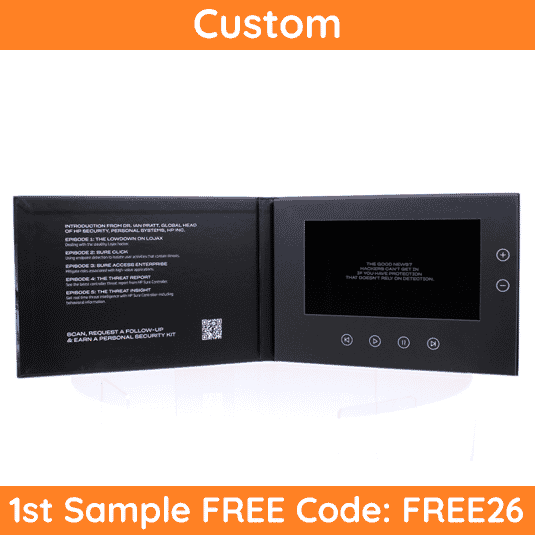 7" Hardcover Video Brochure