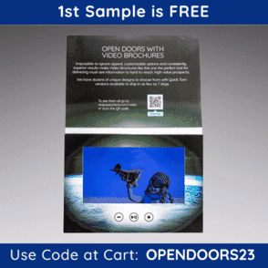 7" Flip Cover HD Video Brochure - Quick Turn