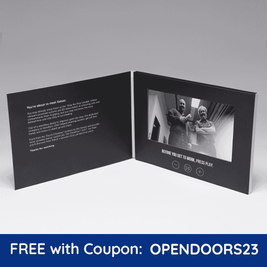 Create a MultiSensory Experience 7" HD Video Brochure Quick Turn