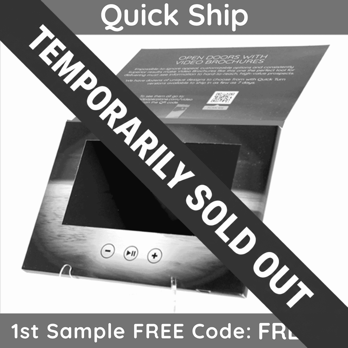 7" Flip Cover Video Brochure - Quick Ship