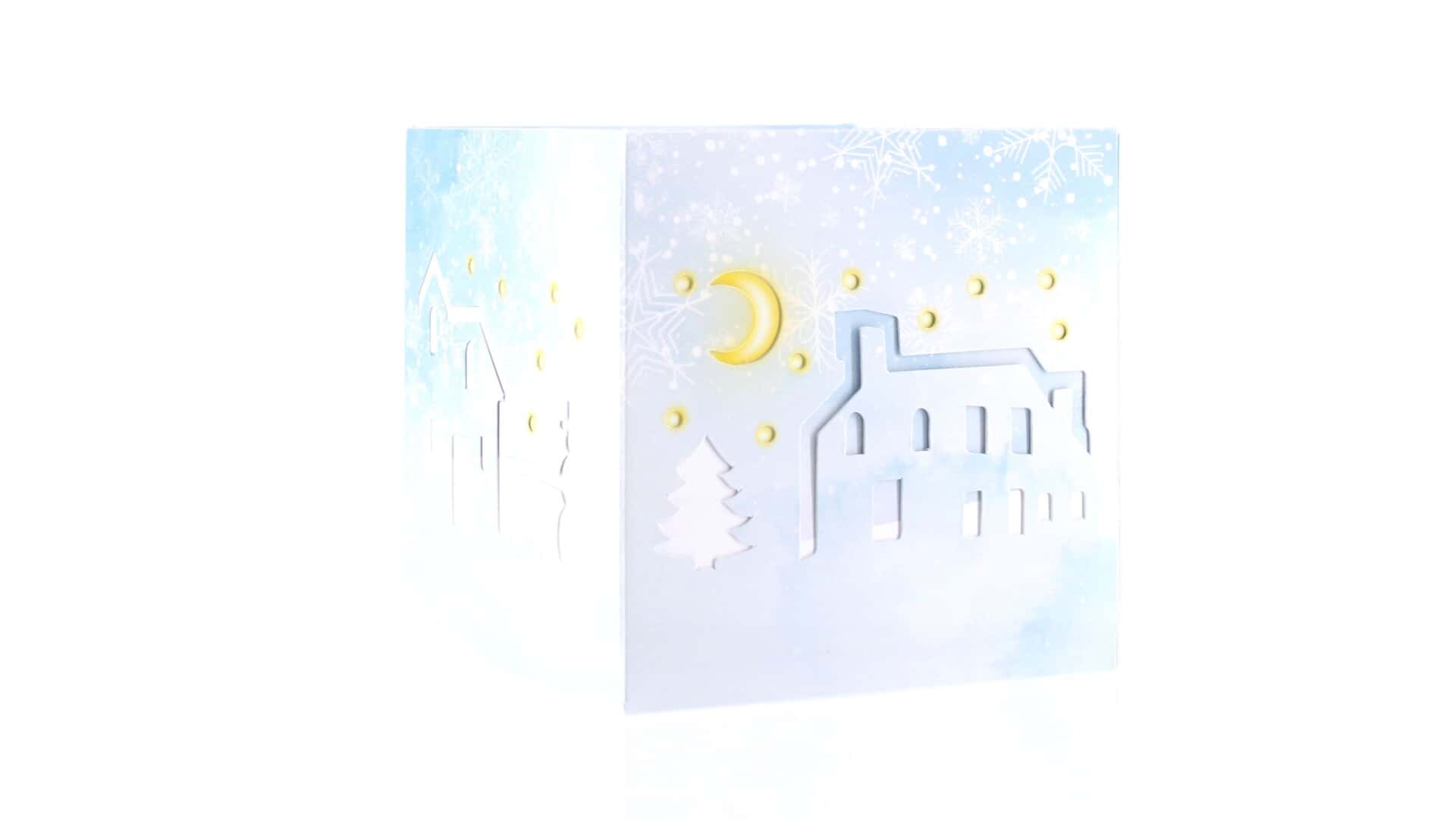 Snowy Farm Holiday Cube (Sample)