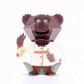 Bear Pop-Up Mascot