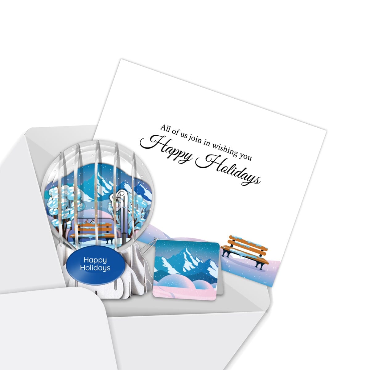 Baby, It’s Cold Outside 3" Globe Greeting Card