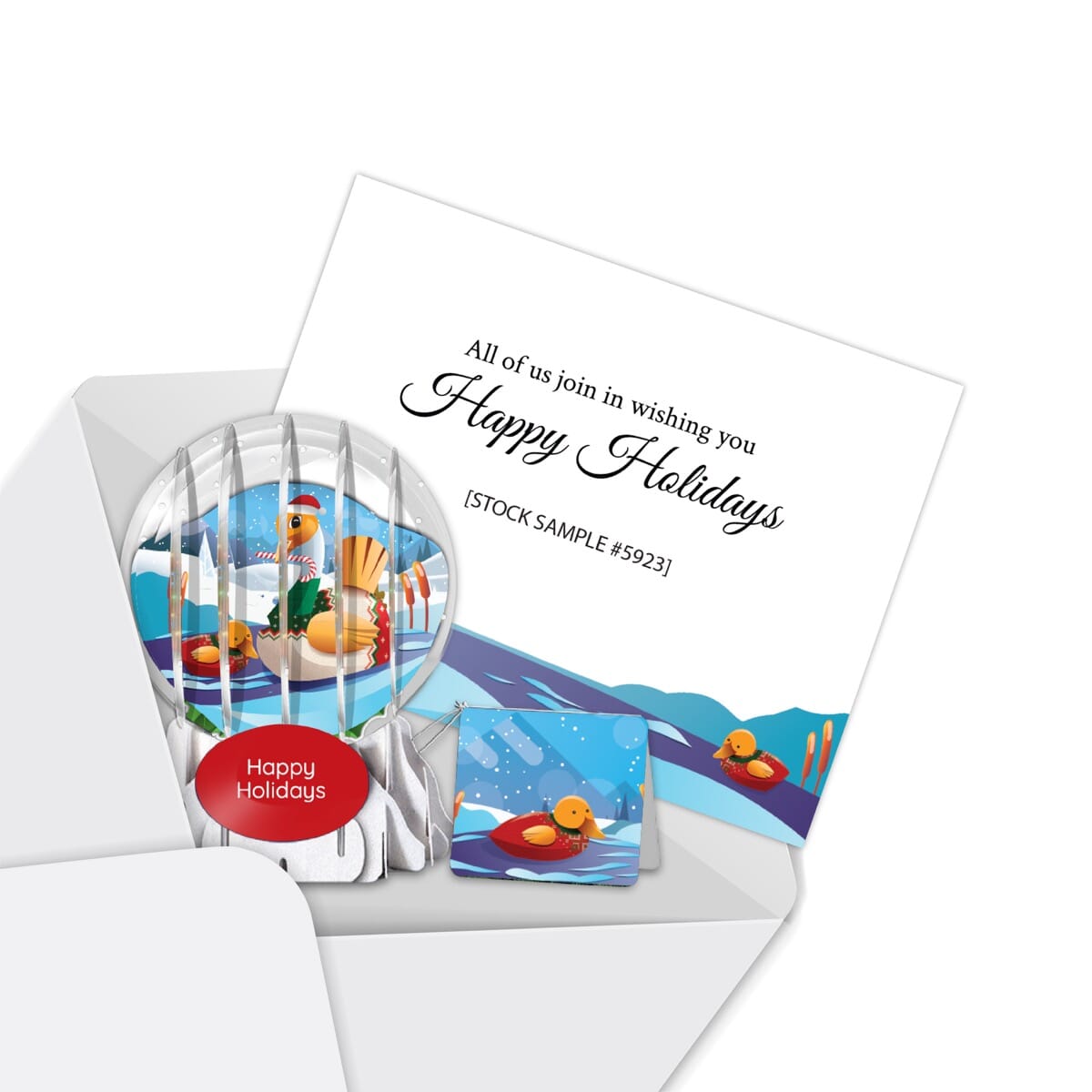 Sweater Weather Globe Greeting Card