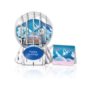 Baby, It’s Cold Outside 3" Globe Greeting Card (Sample)