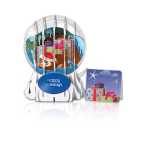 Holiday Hibernation Globe Greeting Card (Sample)