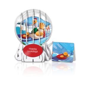 Sweater Weather Globe Greeting Card