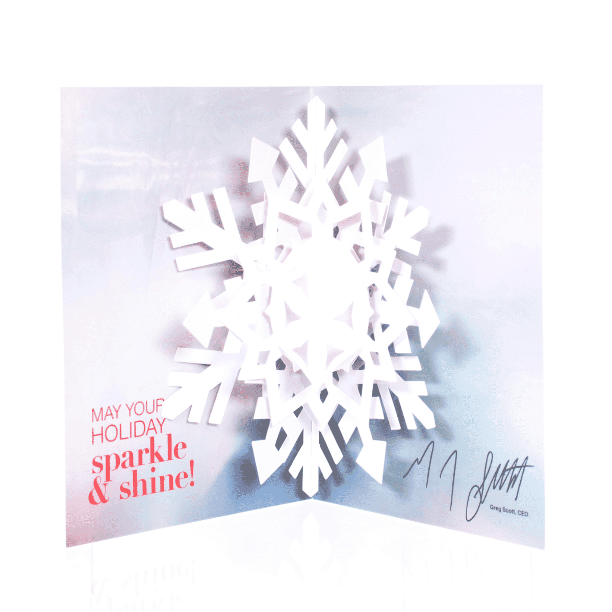 New York and Company Uses the Pop Up Snowflake as a Holiday Card 