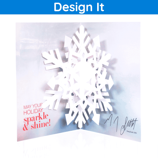 New York and Company Uses the Pop Up Snowflake as a Holiday Card 
