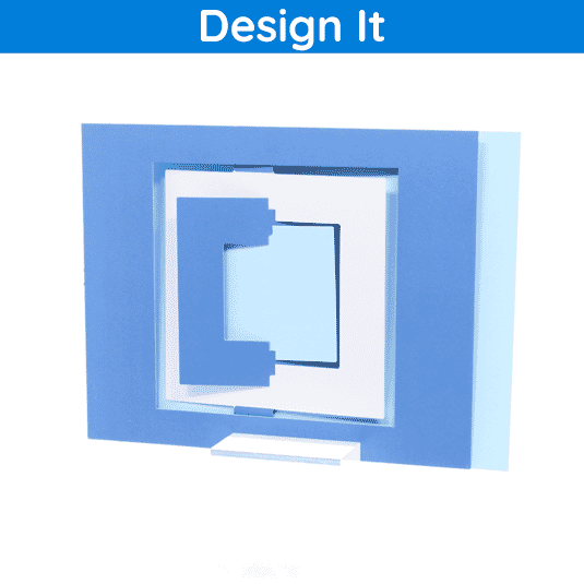 Designers use the Square Spinner Holiday Card to send a greeting to their clients