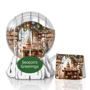 Holiday Bakery Globe Greeting Card (Sample)