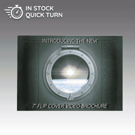 7" Flip Cover HD Video Brochure - Quick Turn