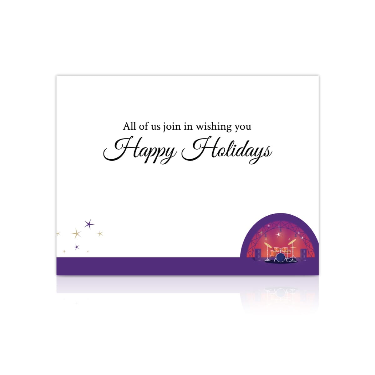 Holiday Rock 3" Globe Greeting Card