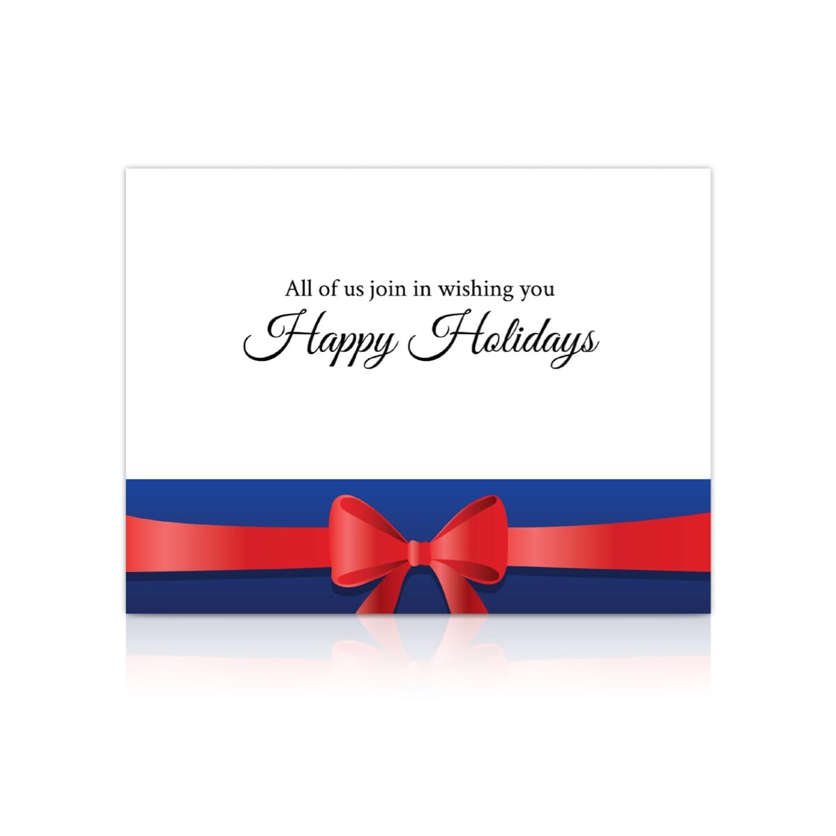 Red Bow Surprise 3" Globe Greeting Card