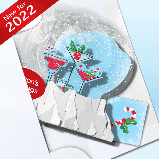 Lively Libations Globe Greeting Card