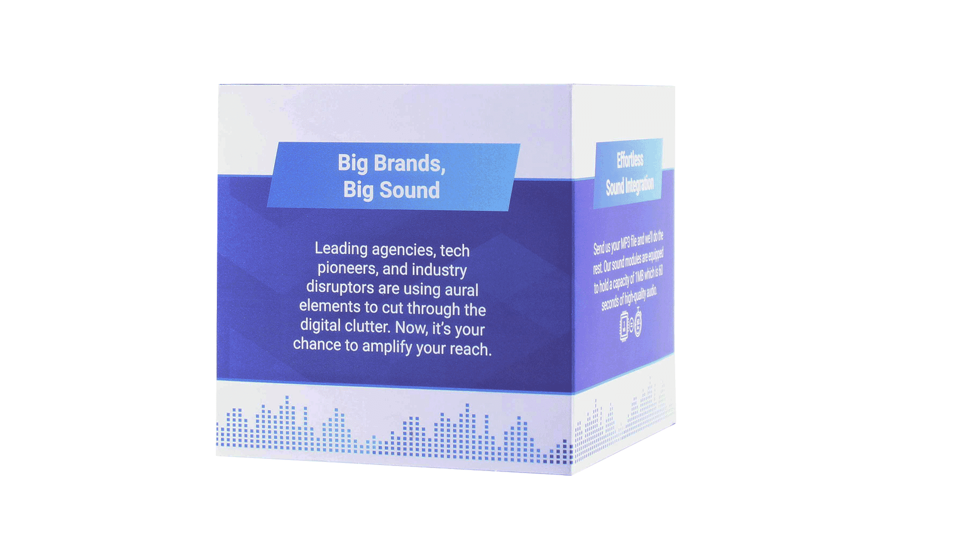 4.25" Pop-Up Cube With Band & Sound