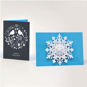 Pop Up Snowflake Holiday Card (5" x 7") (Sample)