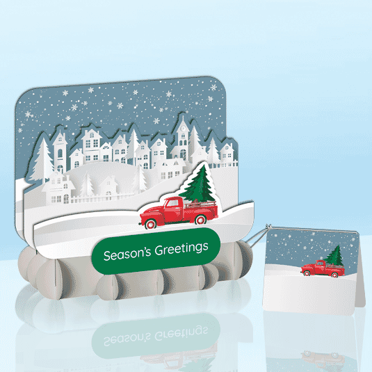 Red Truck StandOut Greeting Card (Sample)
